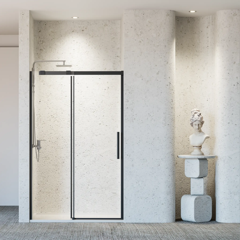 46-48" W x 76" H Frameless Single Sliding Shower Door Matte Glass by HouseOfZazla