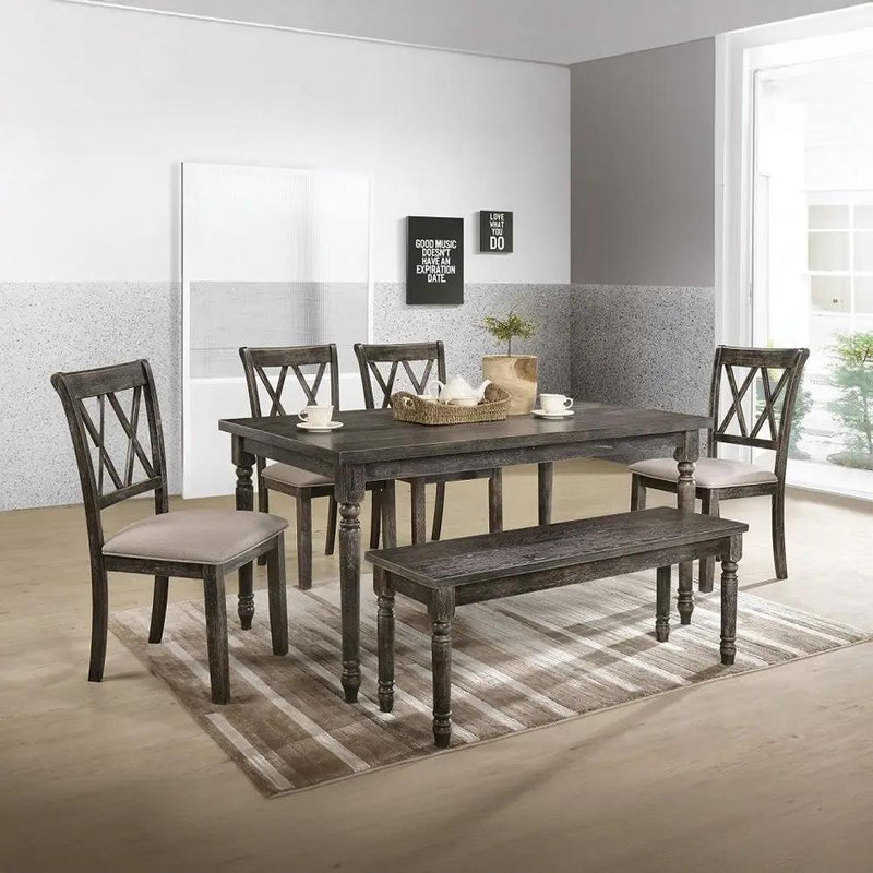 Claudia II - Dining Table - Weathered Gray by Unique Piece Furniture