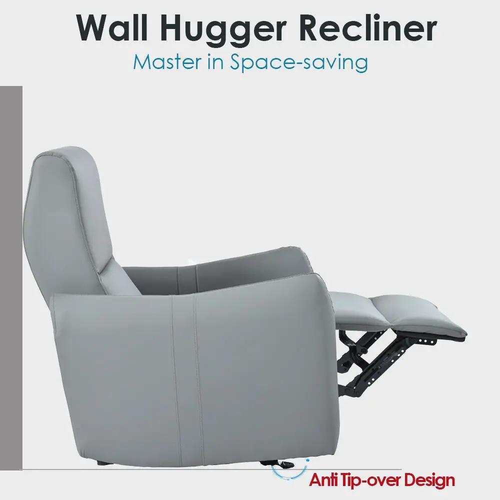 Wall Hugger Power Recliner Chair With USB Port (Type-C) by HouseOfZazla