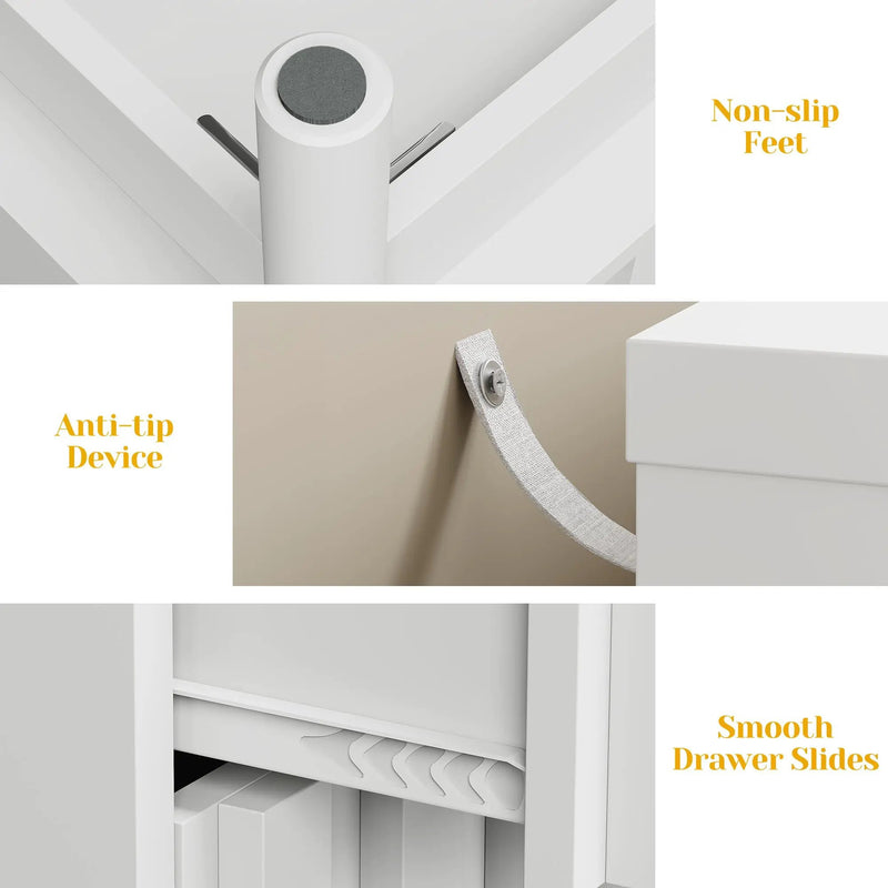3 Drawer Dresser with Fluted Panel Design by HouseOfZazla