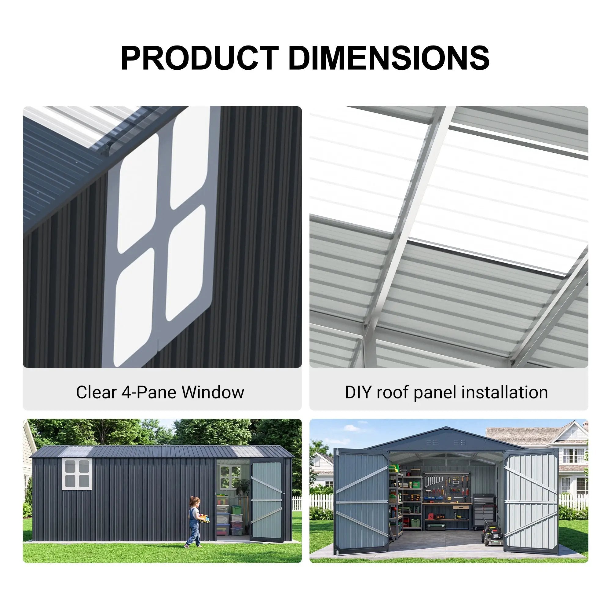 Outdoor Storage Shed 20x10 FT by HouseOfZazla