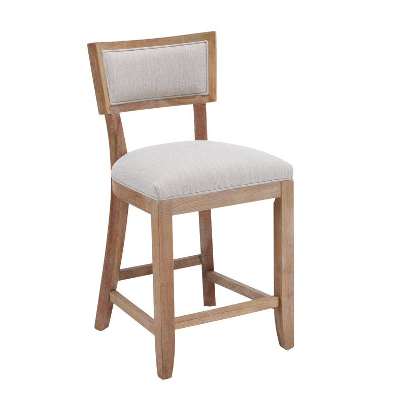 26.5" Upholstered Counter Stools Set of 2 with Comfy Back by HouseOfZazla