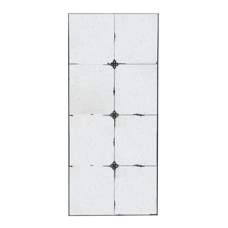 Traditional Decor Style Antique Glass Panel Mirror, Wall Mirror For Bathroom Entryway Console Lean Against Wall by Unique Piece Furniture