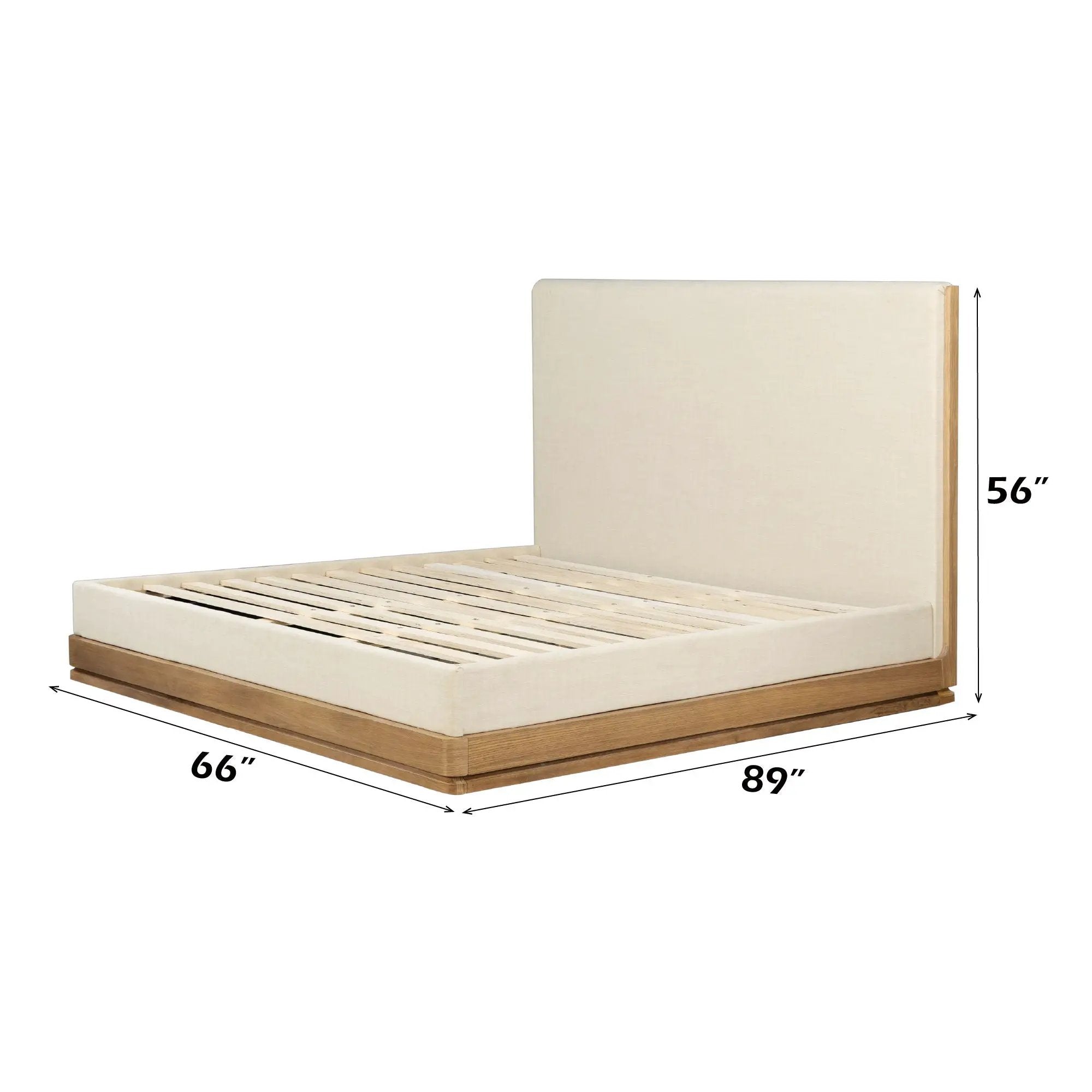 Zoey - Queen Bed - Beige by HouseOfZazla