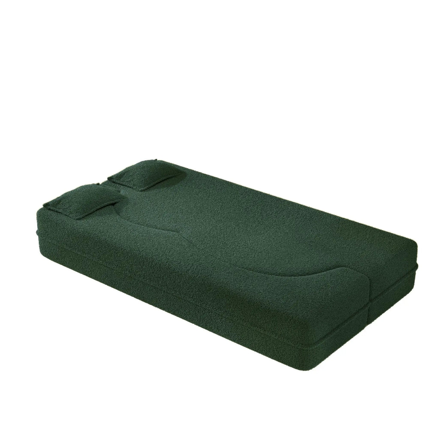 Modern Floor Sleeper Sofa Bed With 2 Pillows, Convertible Twin Size Folding Mattress For Living Room by HouseOfZazla