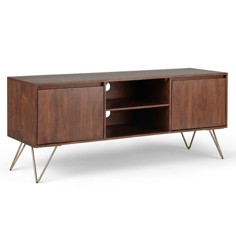 Hunter - TV Media Stand - Umber Brown Stain by Unique Piece Furniture