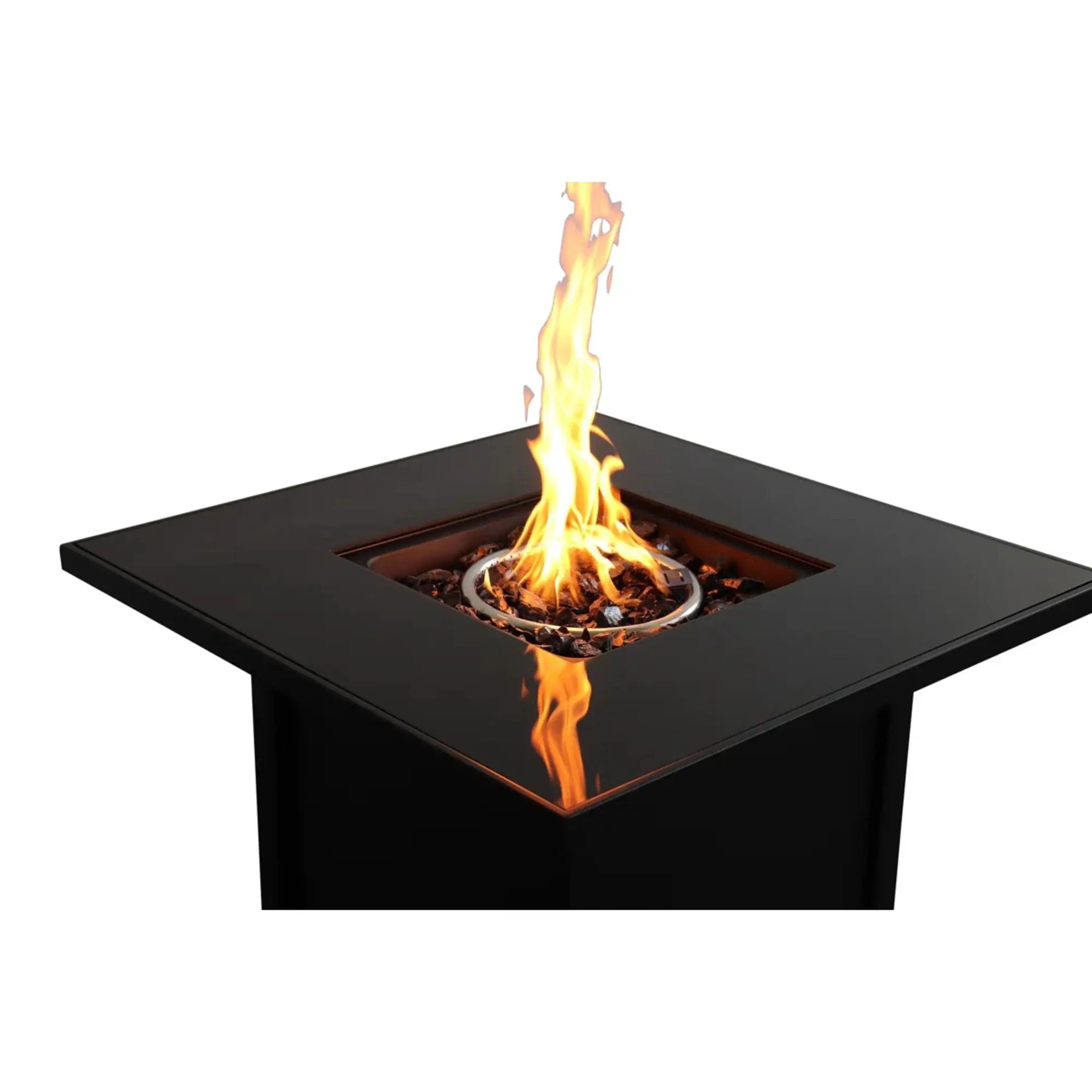 Outdoor Fire Pit For Outdoor Home Garden, Backyard Fireplace - Black by HouseOfZazla