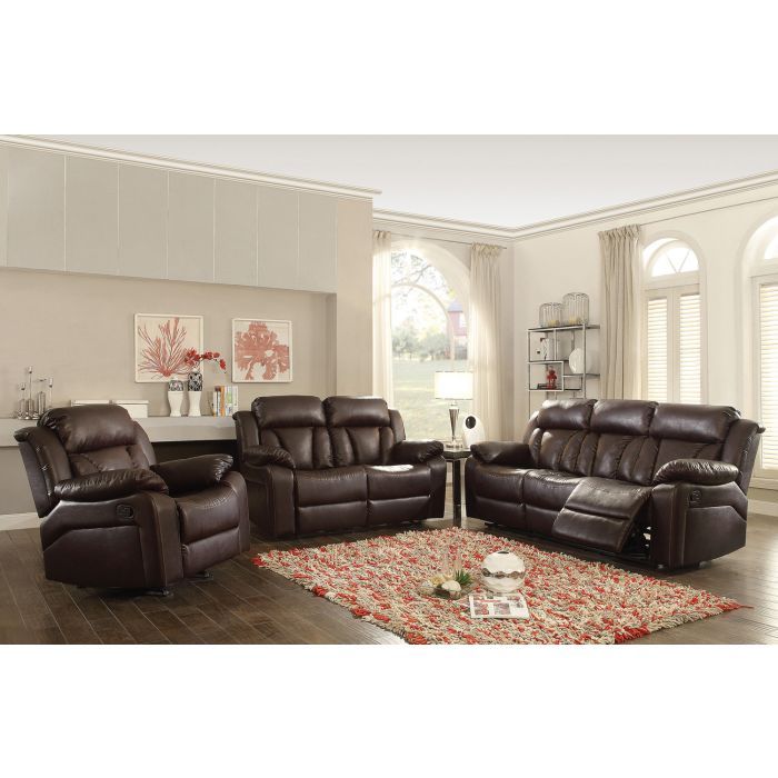 Elegant Reclining Sofa with Sturdy Construction - White, Black, Dark Brown, photo 4 of 18
