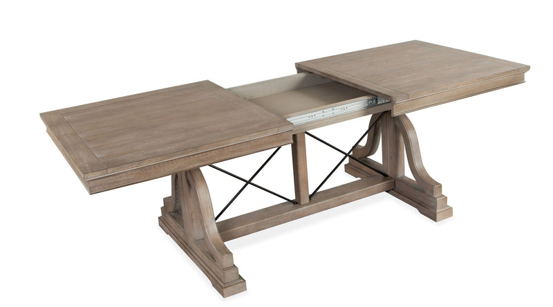 Paxton Place - Trestle Dining Table - Dovetail Gray, photo 3 of 7