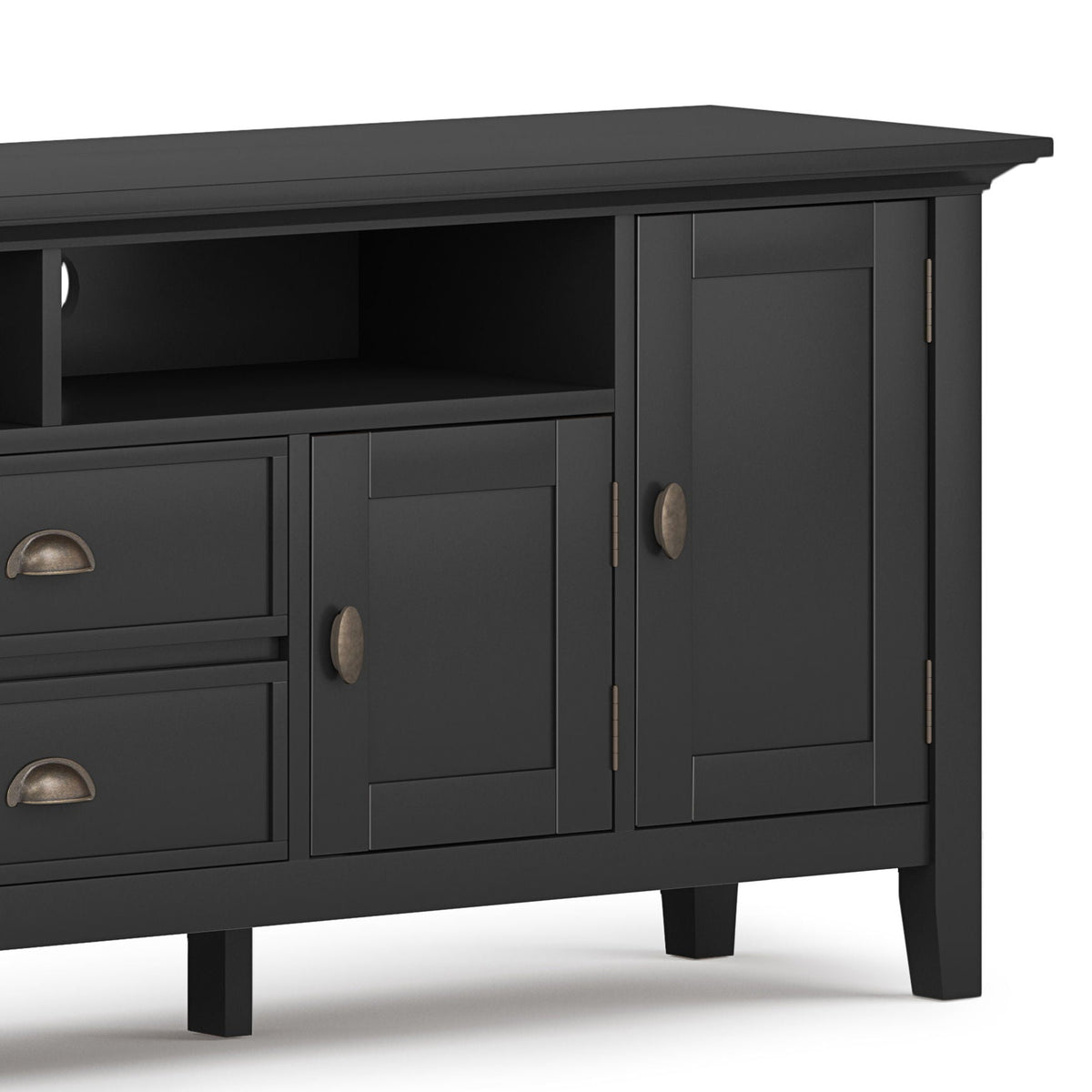 Handcrafted TV Media Stand with Adjustable Shelves - Multiple Colors, photo 5 of 22