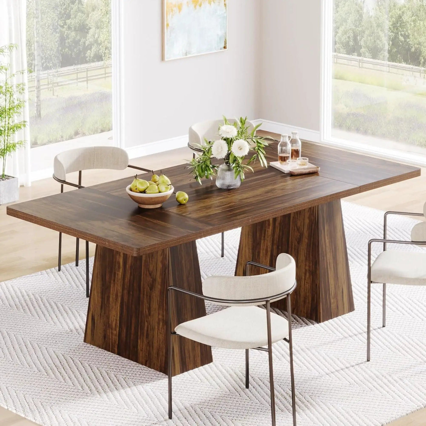 Executive Desk, Workstation With Double Pedestal For Home Office by HouseOfZazla