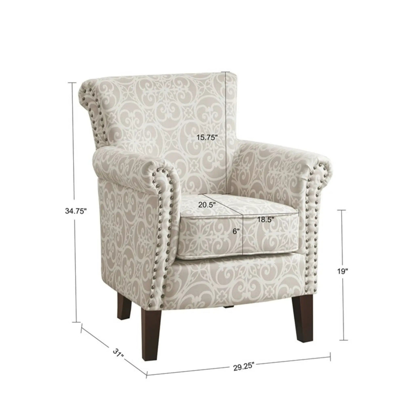 Brooke - Tight Back Club Chair by HouseOfZazla