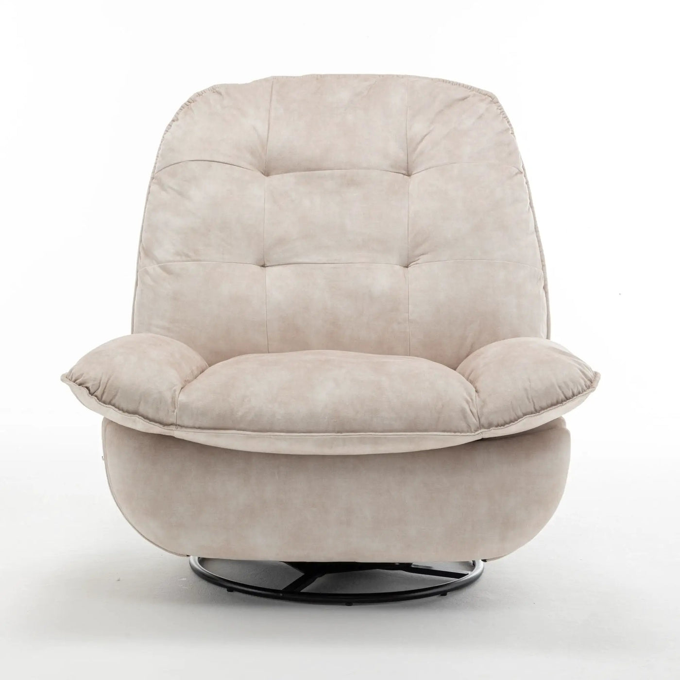 Modern Swivel Gliding Recliner Chair With Rocking Function And Phone Holder, Large Comfortable by HouseOfZazla