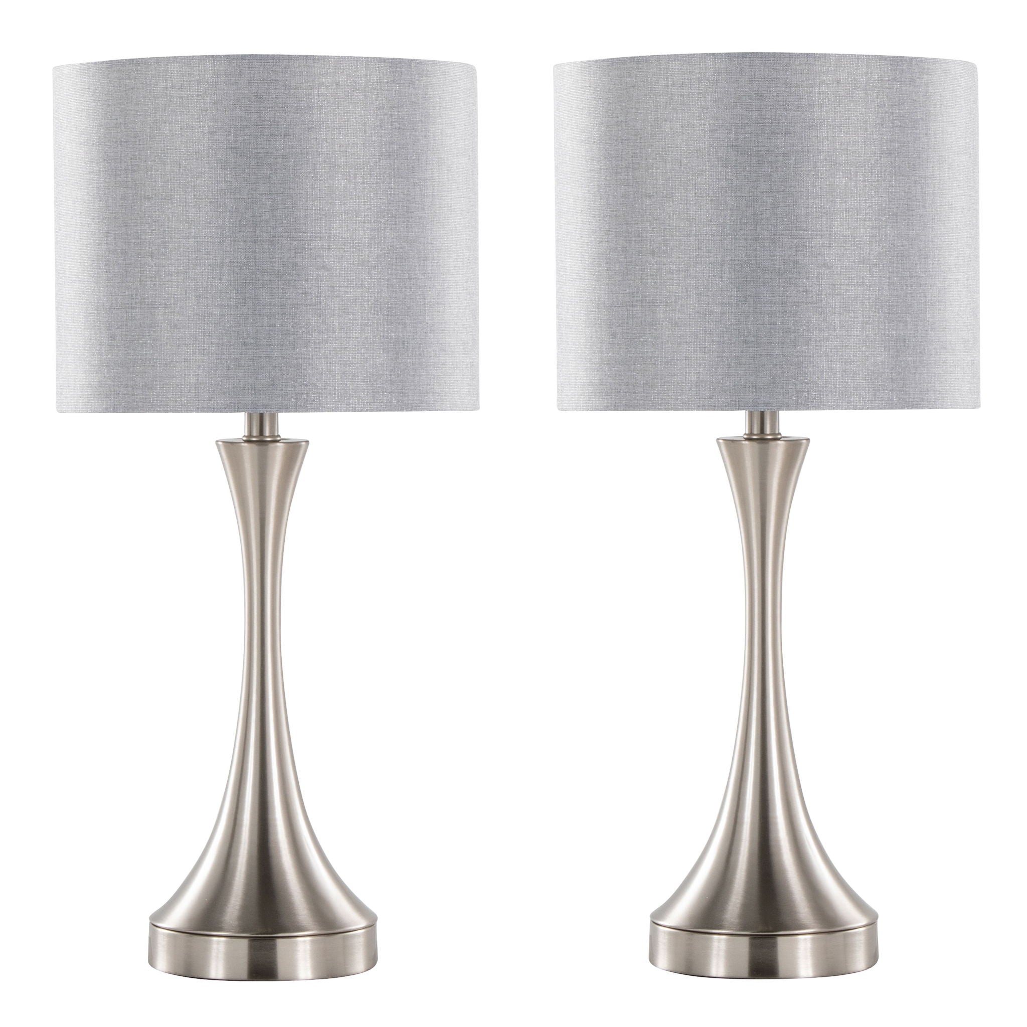 Lenuxe - Contemporary Table Lamp Built In USB Port (Set of 2) by HouseOfZazla