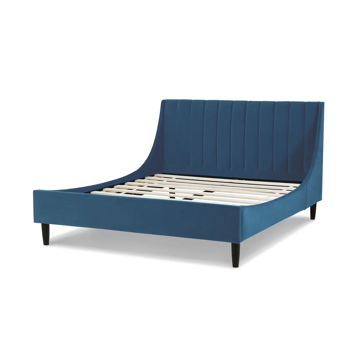 Aspen - Vertical Tufted Modern Headboard Platform Bed Set by HouseOfZazla