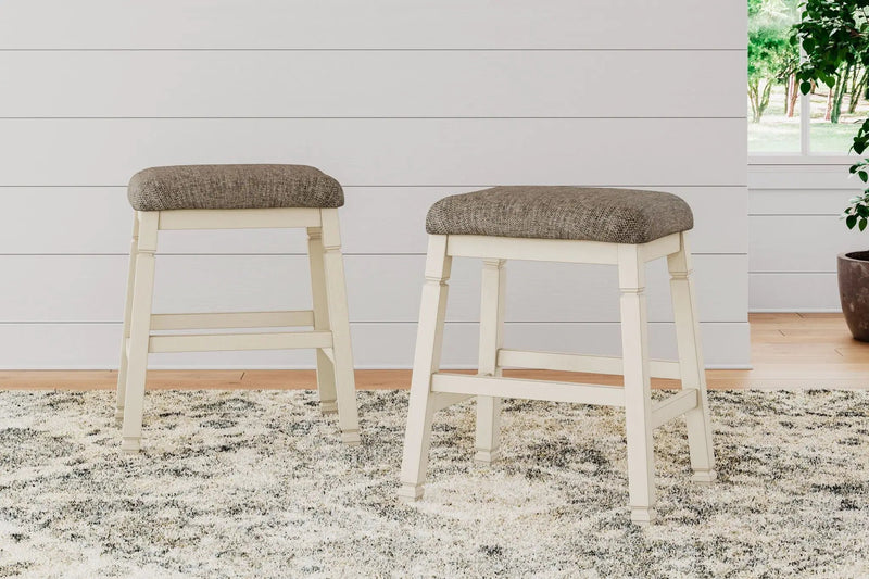 Bolanburg - Upholstered Stool (Set of 2) - Beige by Unique Piece Furniture