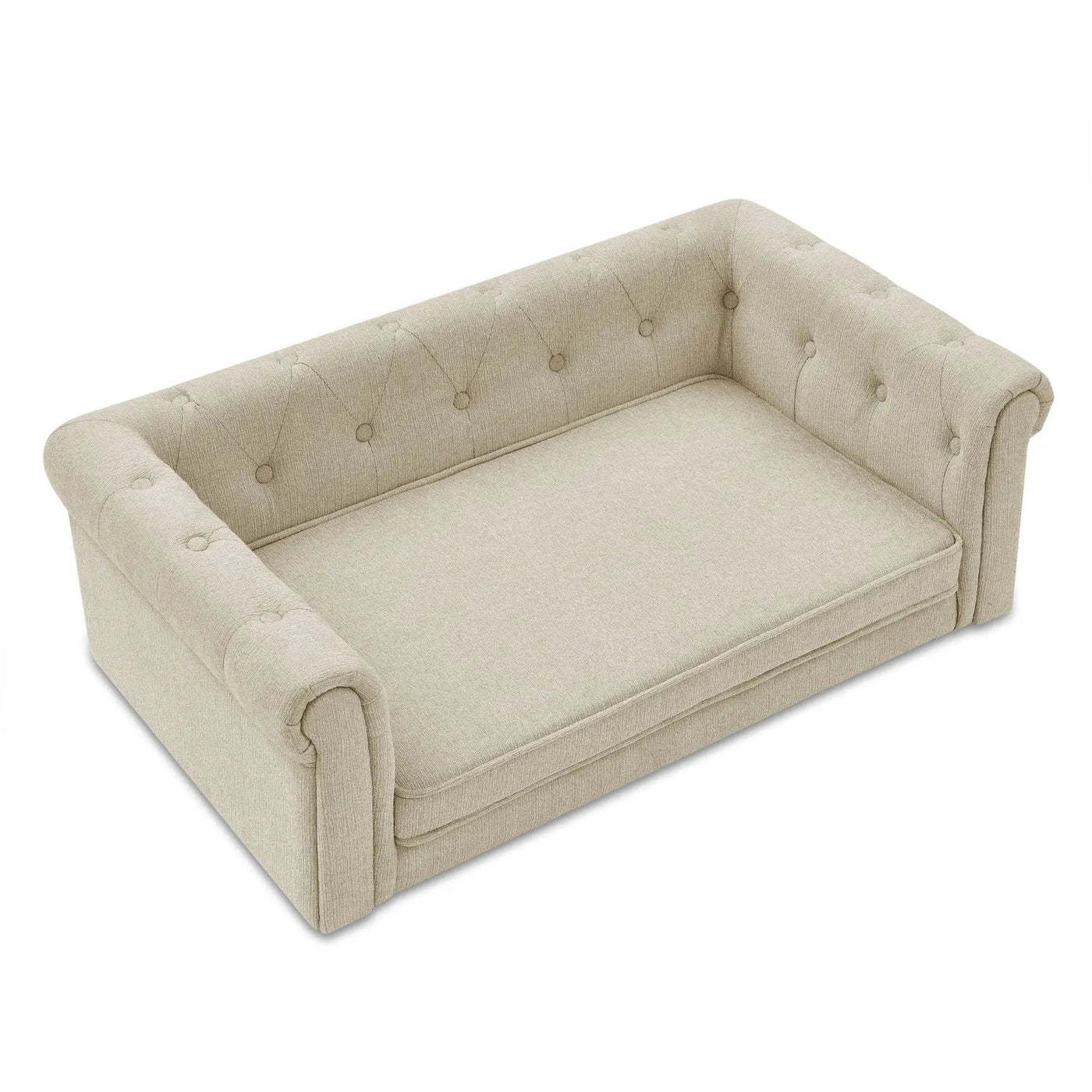 Modern Elegant Rectangle Pet Bed, Durable Elevated Dog Sofa by HouseOfZazla
