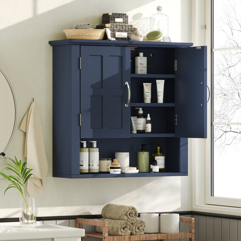 Multi Functional Wall Mounted Cabinet With Adjustable Shelves For Bathroom by HouseOfZazla