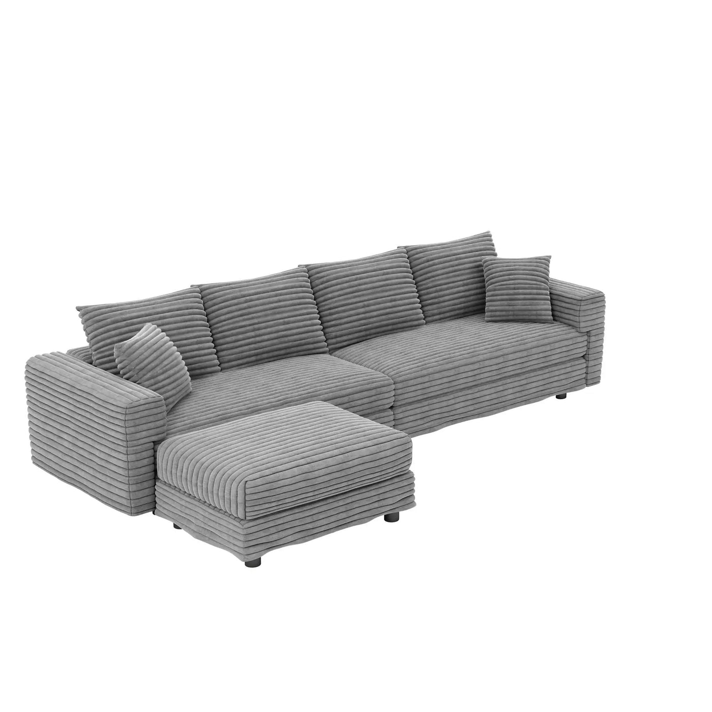 Modern Comfy Upholstered Sofa Cloud Couch & Deep Seat Couches by HouseOfZazla