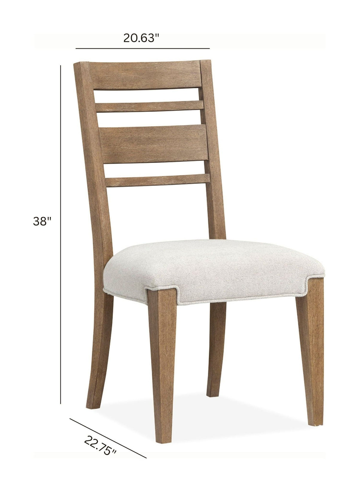 Plum Creek - Upholstered Side Chair With Wood Back (Set of 2), photo 4 of 14