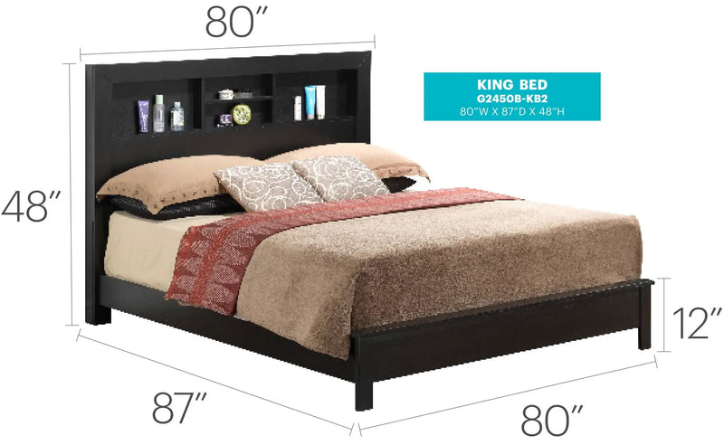 Bed With Transitional Design Stylish by Unique Piece Furniture