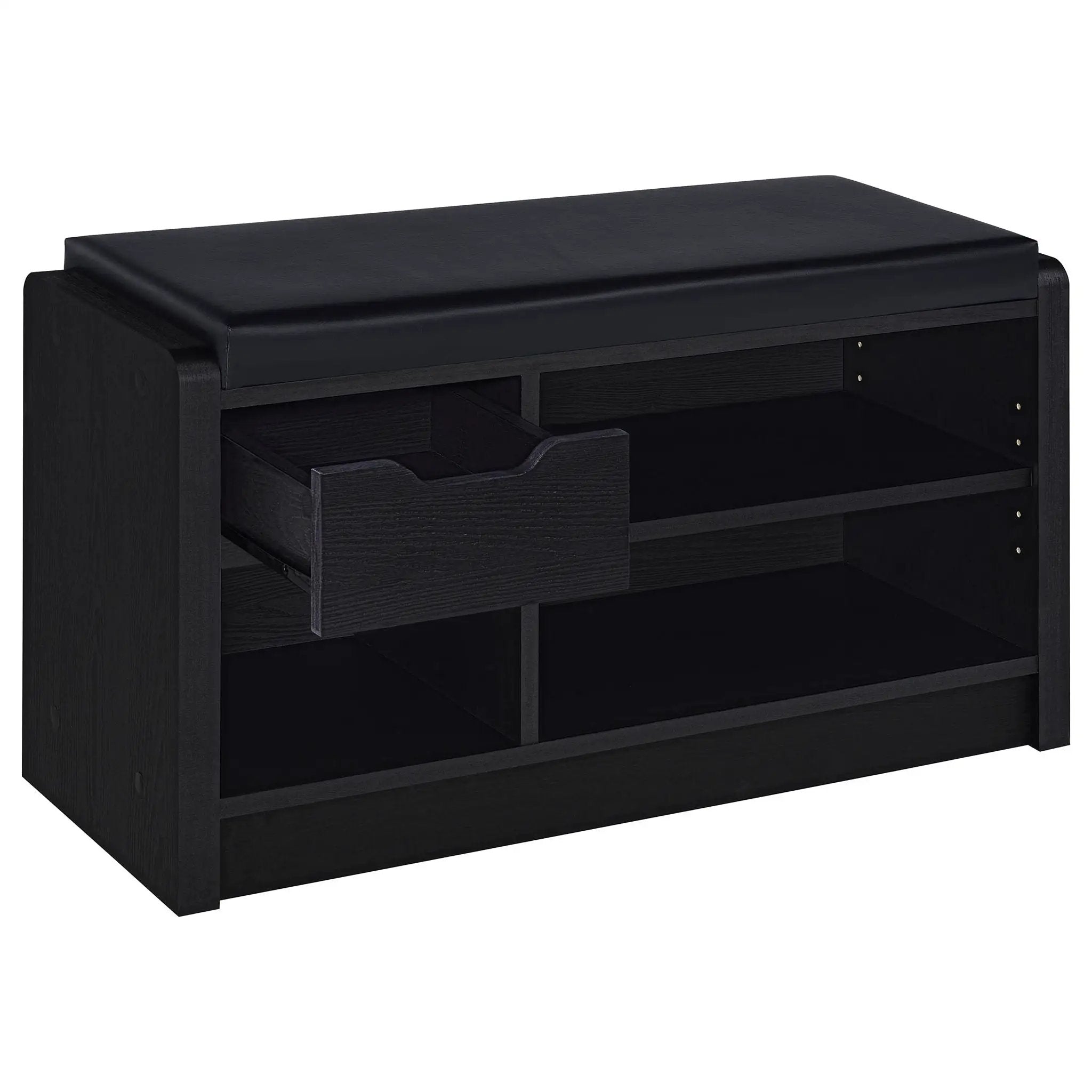 Arrington Storage Bench Black by Unique Piece Furniture