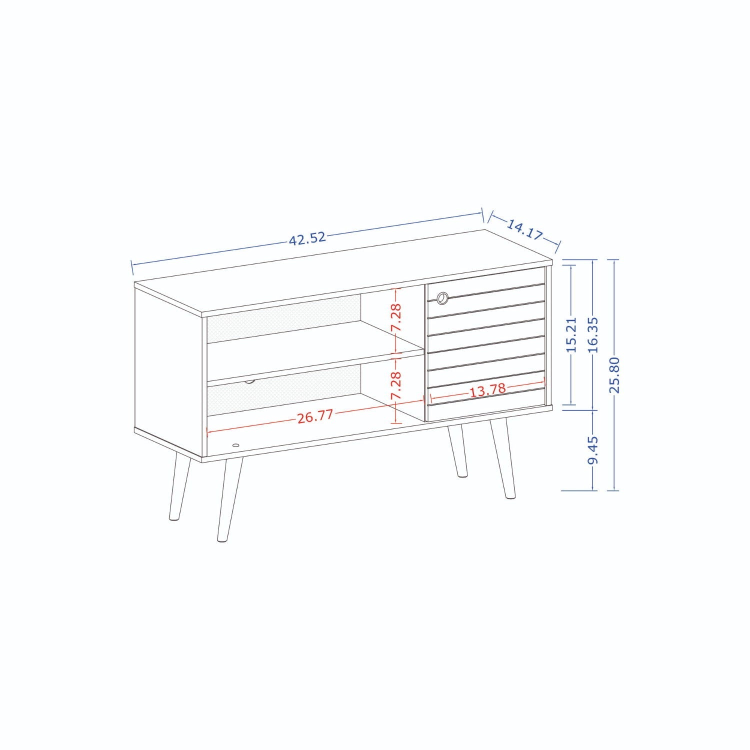 Liberty - 43" TV Stand by HouseOfZazla