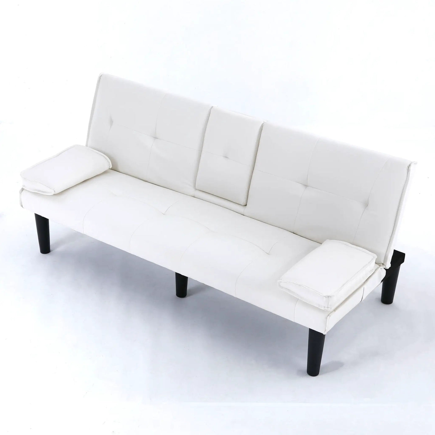 Sofa Bed With Foldable Design And Cup Holder by HouseOfZazla