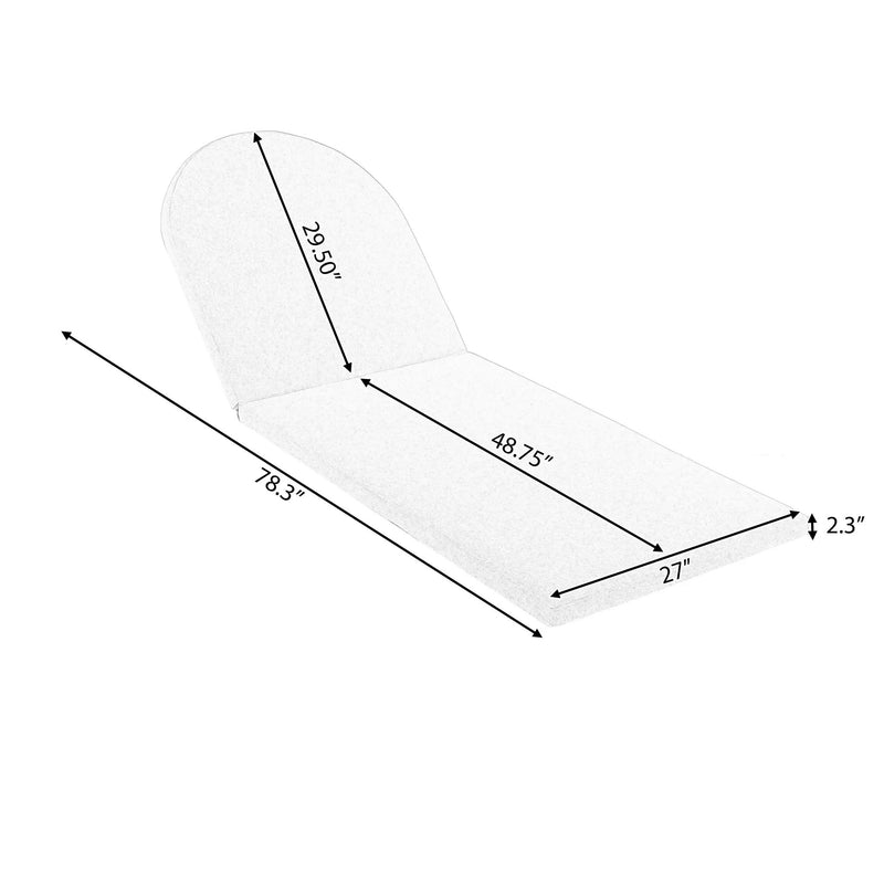 Outdoor Rope Chaise Lounge Set, Patio Lounge Chairs with Teak Look Wood Side Table by HouseOfZazla