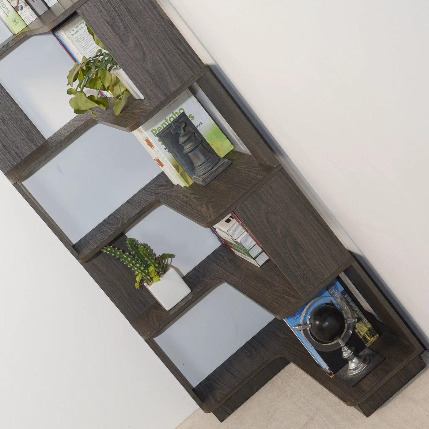 L-Shaped Design Corner Bookshelf by HouseOfZazla