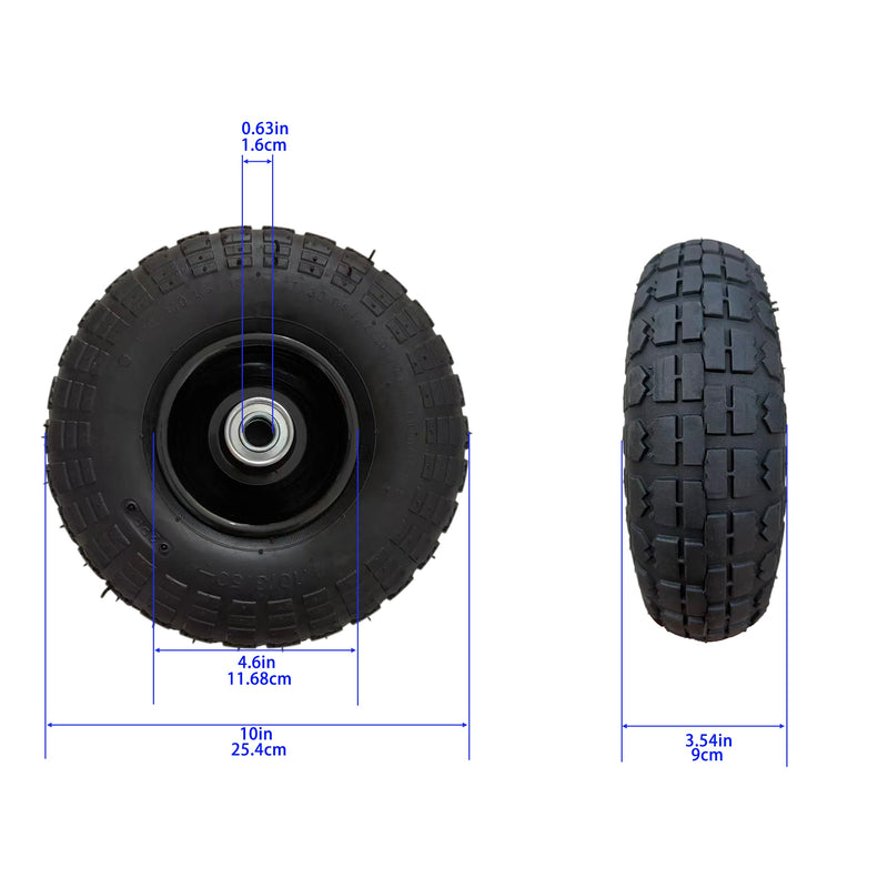 Air Wheels 410/3.50-4 10 Inches by HouseOfZazla