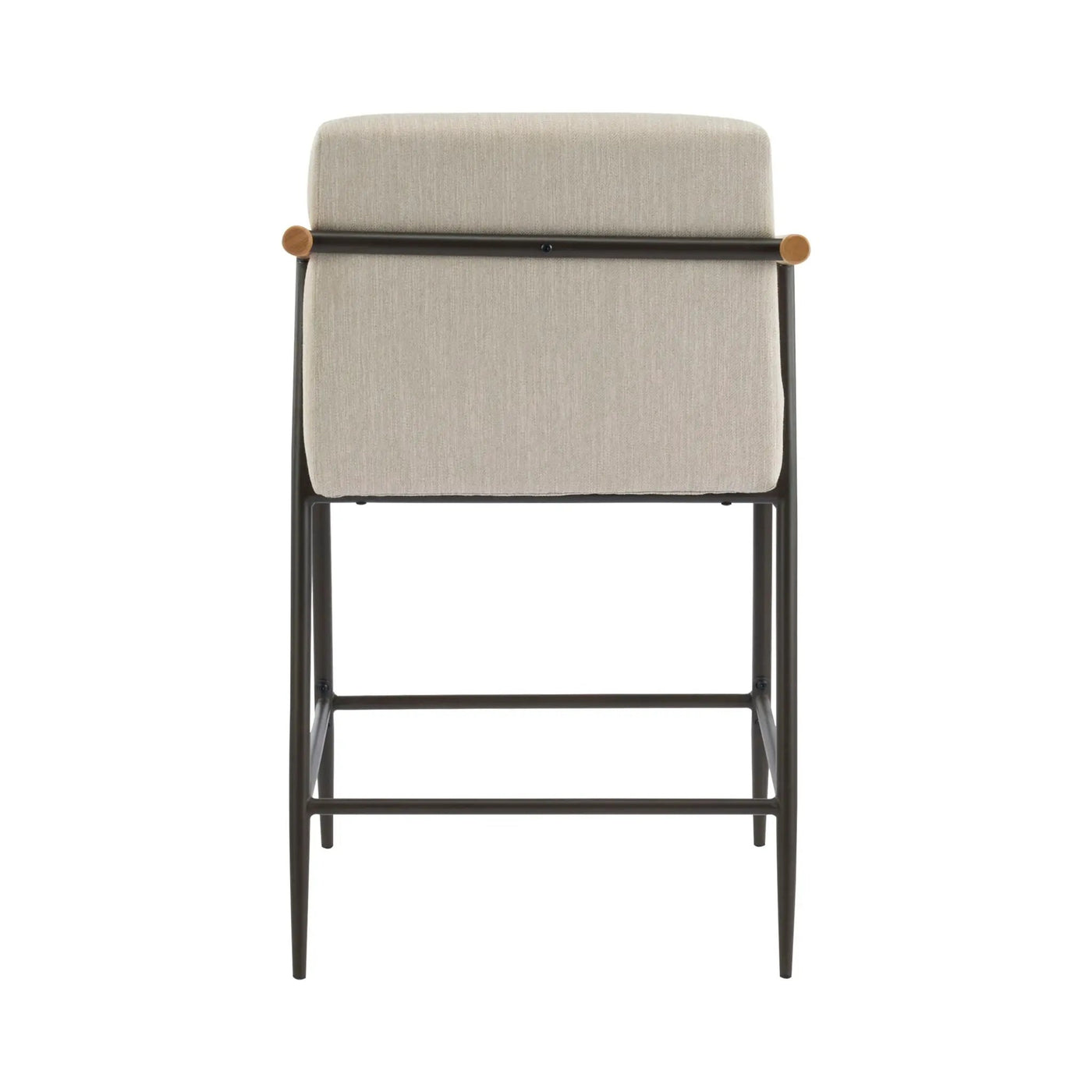 Mid Century Modern Counter Stool Set With Iron Frame by HouseOfZazla