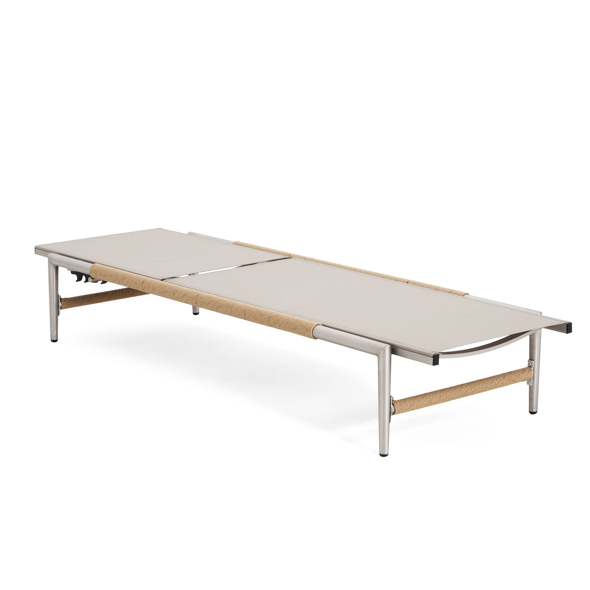 Hargrove Outdoor Aluminum Chaise Lounge with Mesh Seat by HouseOfZazla