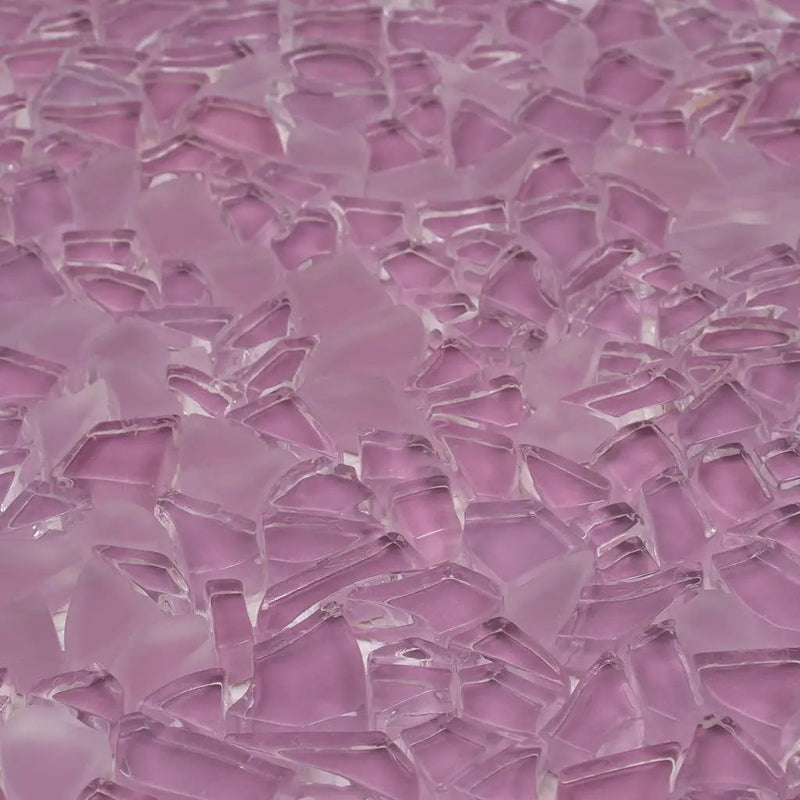 Orchid Pink 11x11 Glossy Matte Multi-shaped Glass Mosaic Tile (5 pack, 4.36 sq ft/case) by Apollo Tile