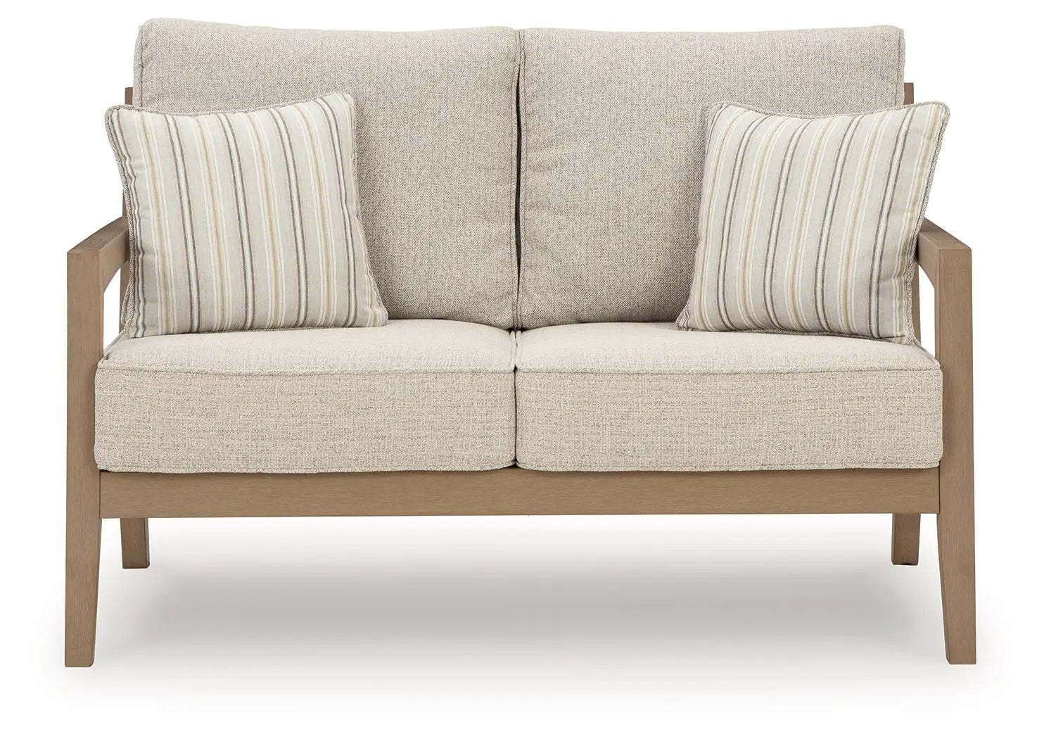 Hallow Creek - Loveseat With Cushion - Driftwood by Unique Piece Furniture