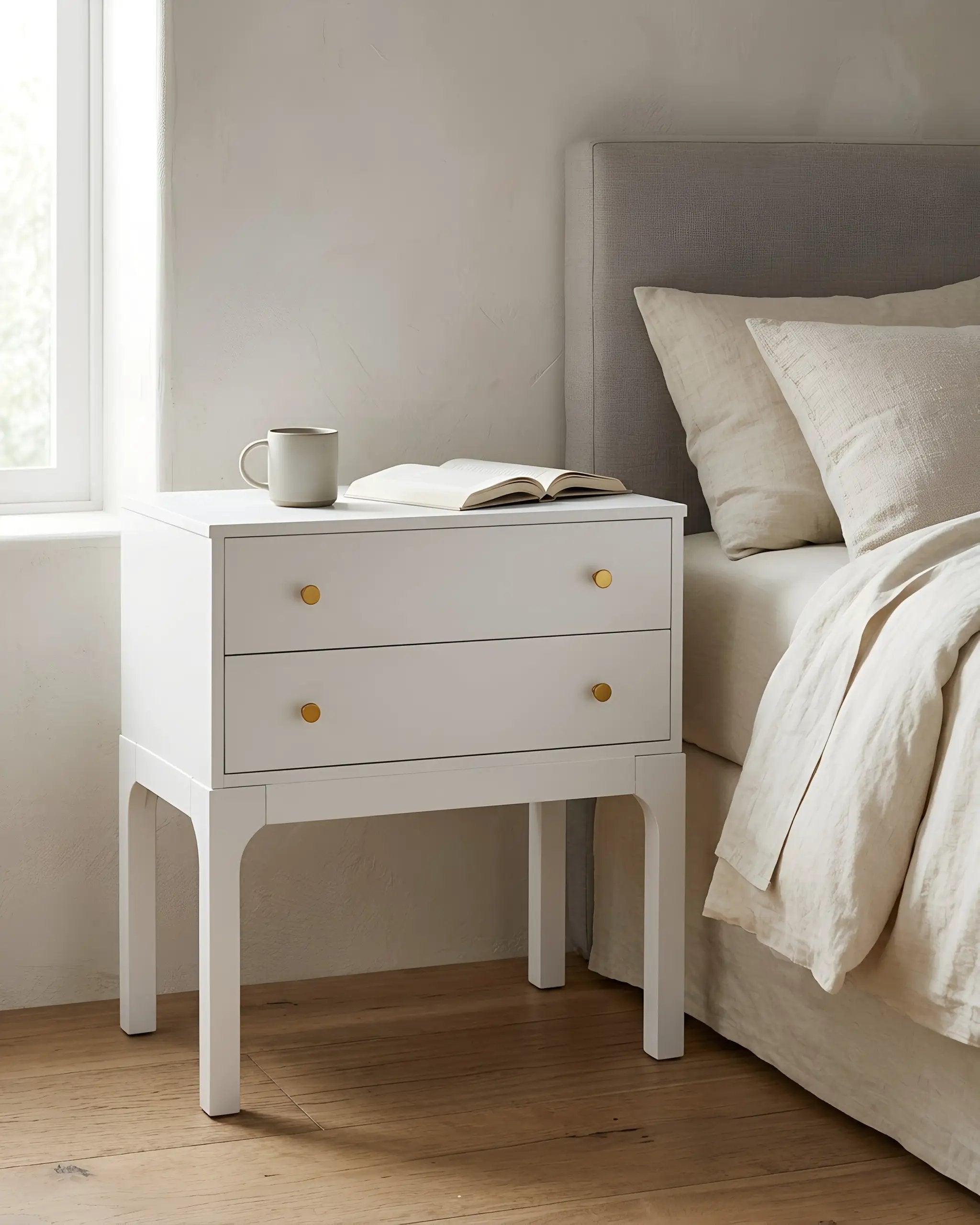 Alonso 2-Drawer Modern Nightstand by HouseOfZazla