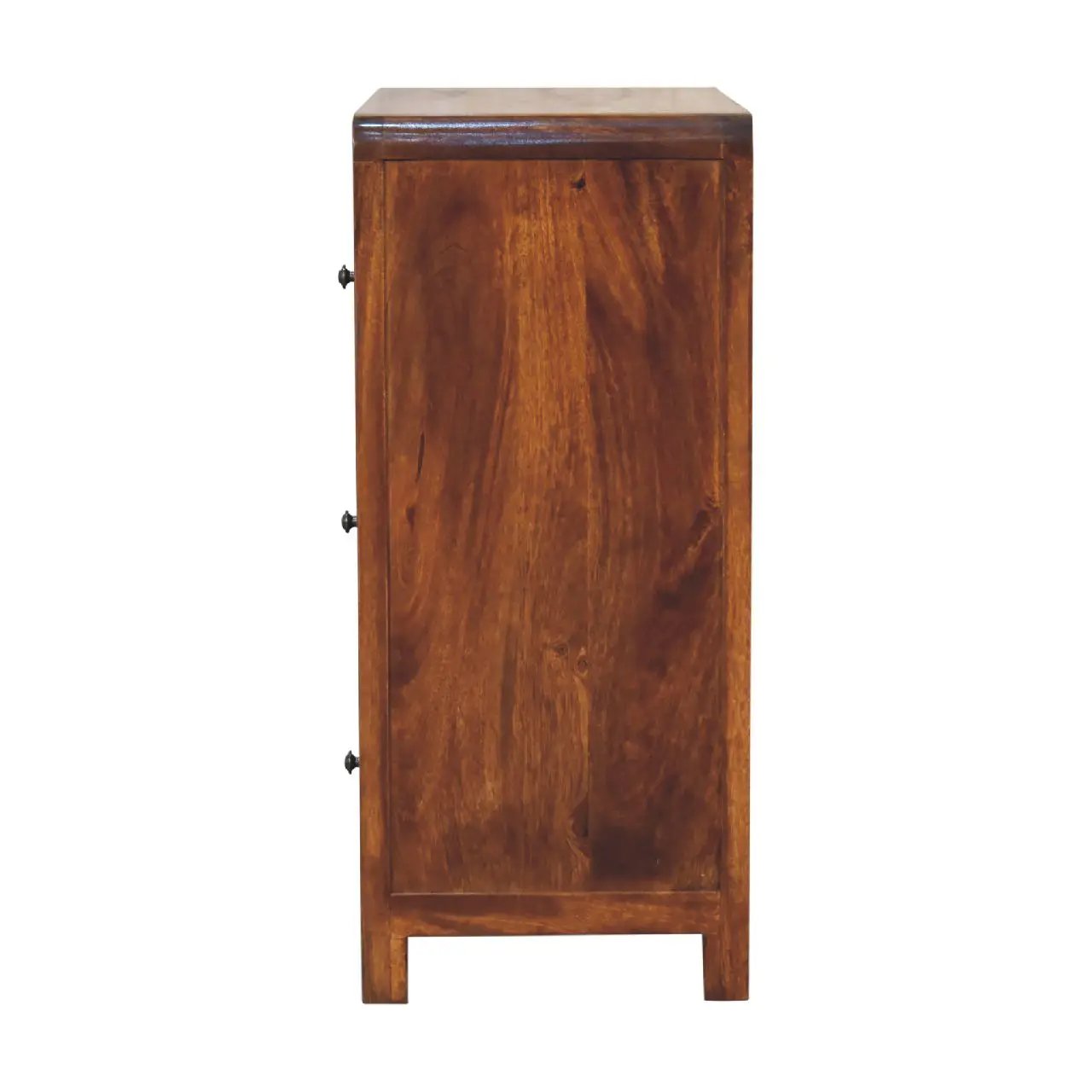 Solid Wood Aspen Chest, 3-Drawers, Chestnut by HouseOfZazla