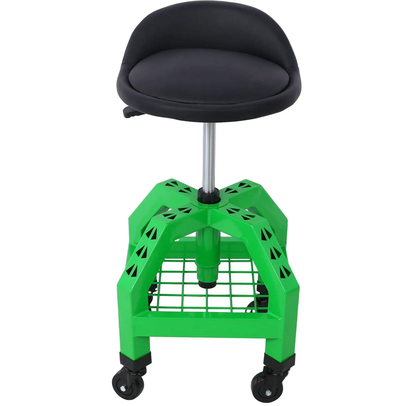 Pneumatic 360 Degree Swivel Stool, Mechanics Rolling Creeper Seat, Heavy Duty Rolling Mechanics Stool, Shop Stool With Casters by HouseOfZazla