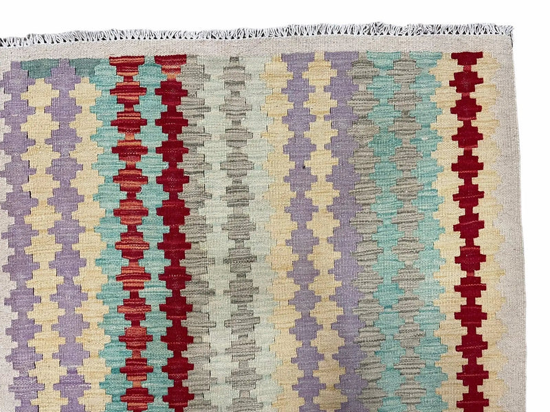 Colorful Kilim Rug 6x8 Multicolor Turkish Kilim Rug 6 x 8 Flat Weave Kilim Playful Anatolian Kilim Wool Kilim New Rug by Jewel Rugs