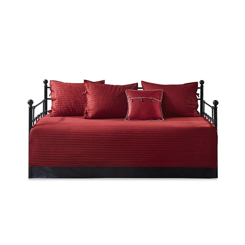 6 Piece Reversible Plaid Daybed Cover Set by HouseOfZazla