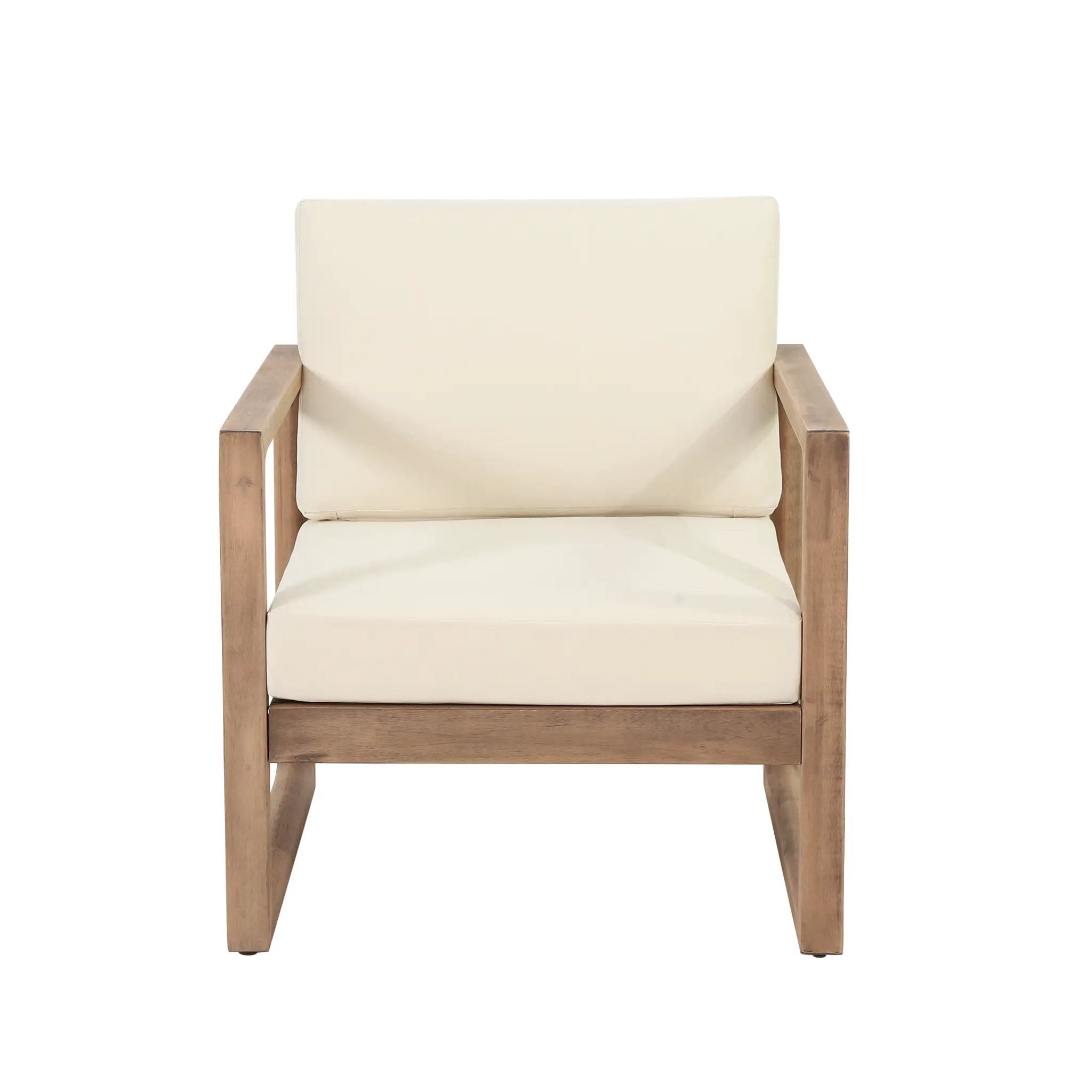 Set of 2 Outdoor Acacia Wood Patio Club Chair by HouseOfZazla