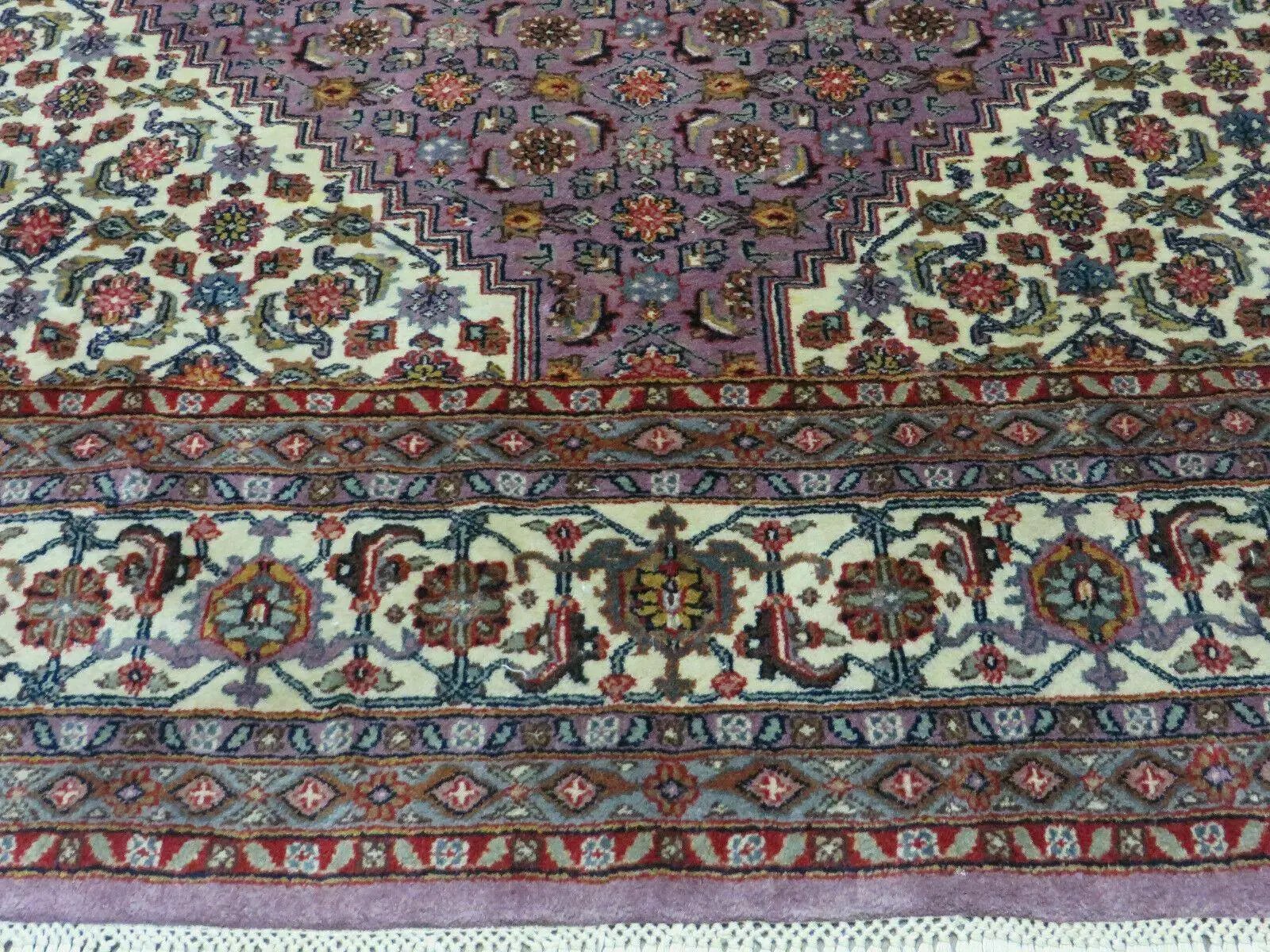 8' X 10' Vintage Fine Handmade India Wool Rug Hand Knotted Carpet Detailed Nice by Jewel Rugs