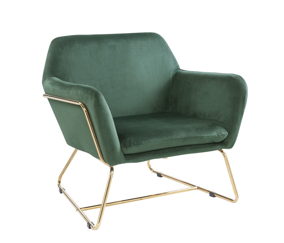 Keira Accent Chair With Metal Base, photo 4 of 18