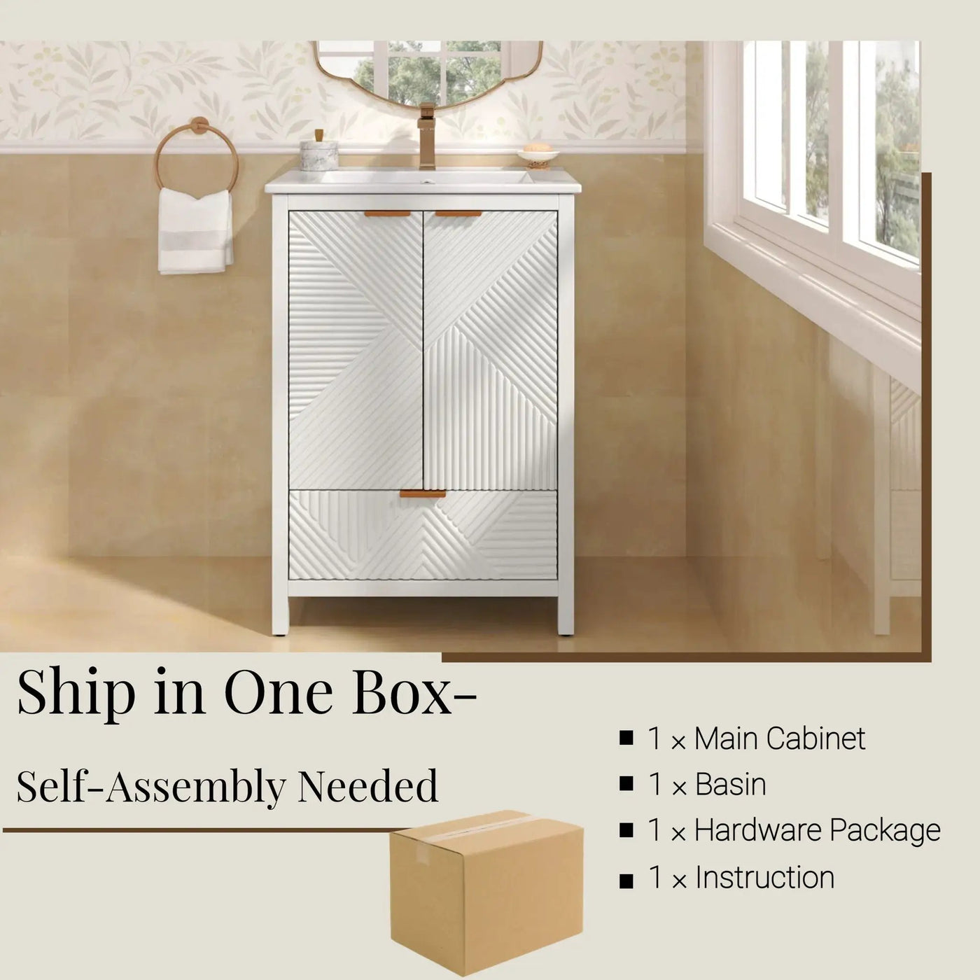 Modern Bathroom Vanity With Sink Combo by HouseOfZazla