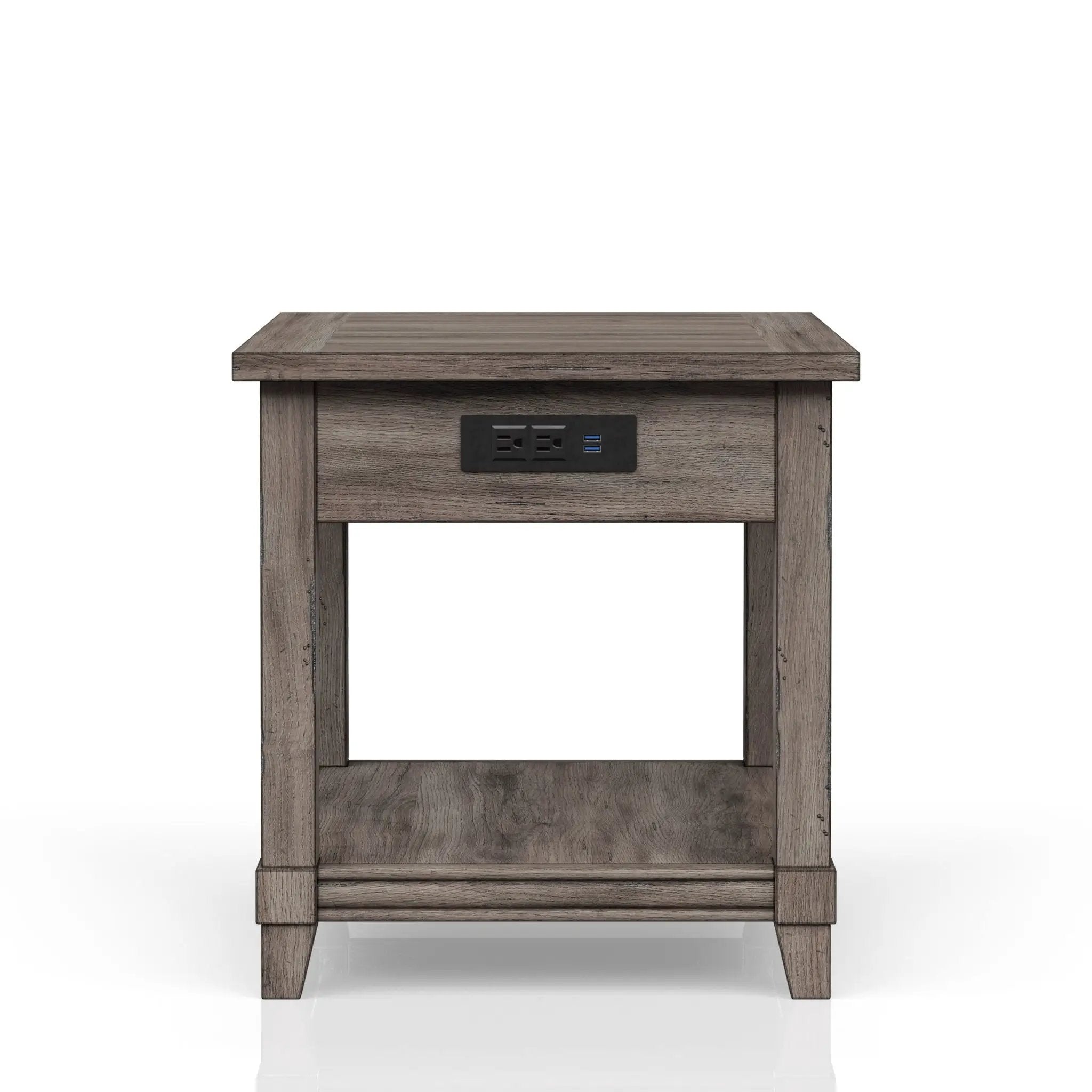 End Table With Storage Drawer Usn - Gray by Unique Piece Furniture