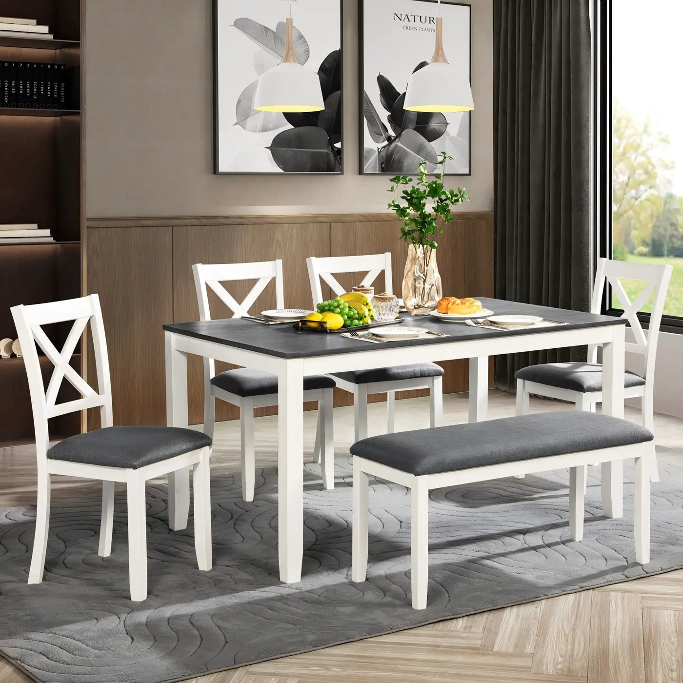Modern Dining Table Set With Chairs For Kitchen by HouseOfZazla