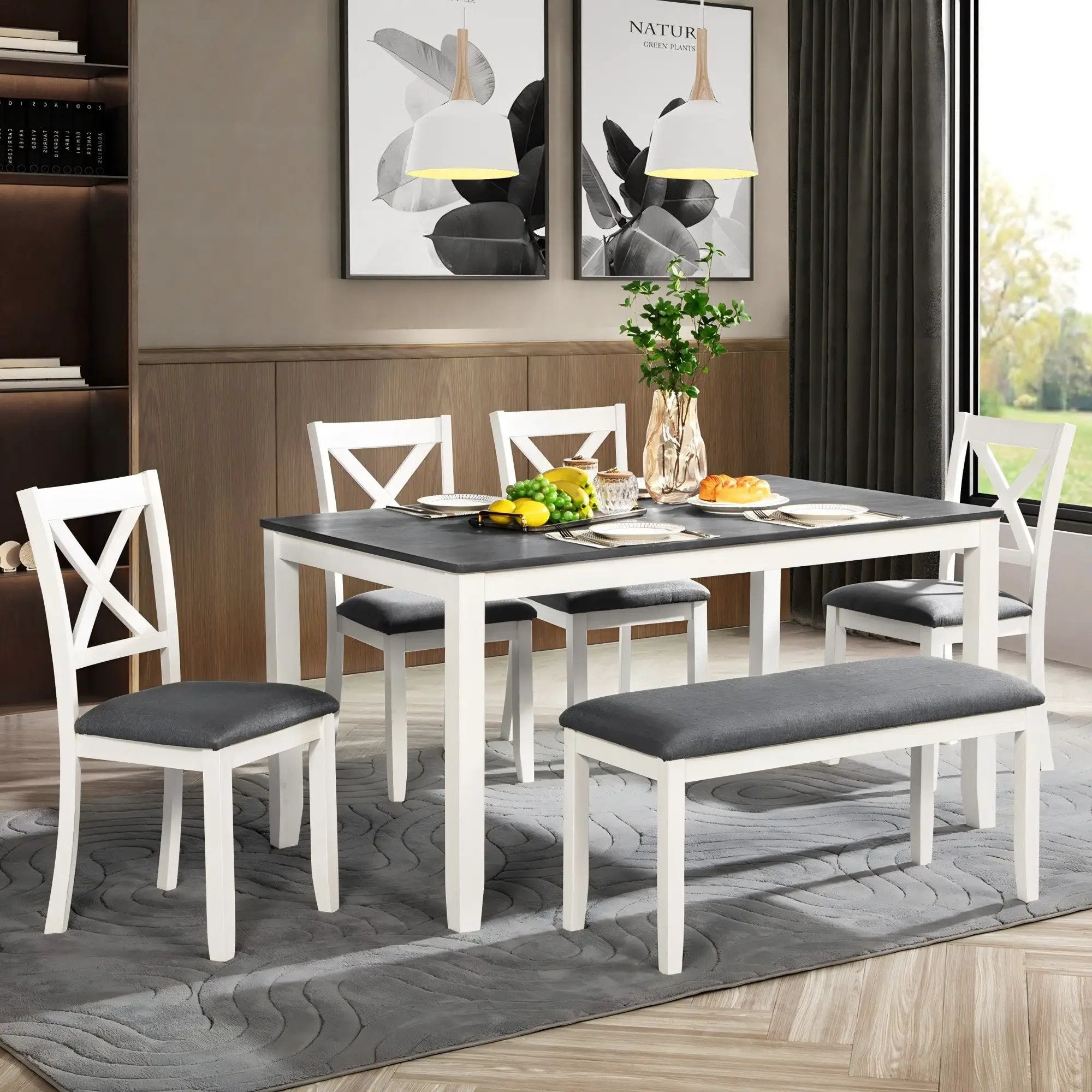 Modern Dining Table Set With Chairs For Kitchen by Unique Piece Furniture