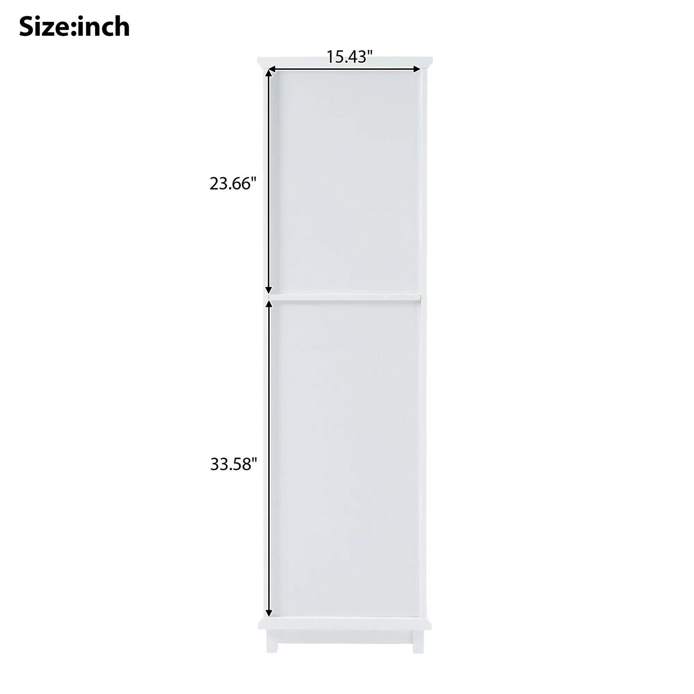 Tall Bathroom Storage Cabinet With Glass Doors, Free-Standing, Two Drawers, And Adjustable Shelves, Board, Painted Perfect For Displaying Your Favorite Items by HouseOfZazla