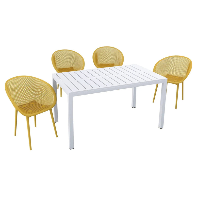 4 Pack Lounge Chair Set With Long Table by HouseOfZazla