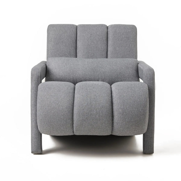 Modern Upholstered Accent Chair, Comfortable Fabric With A Pillow For Living Room, photo 2 of 14